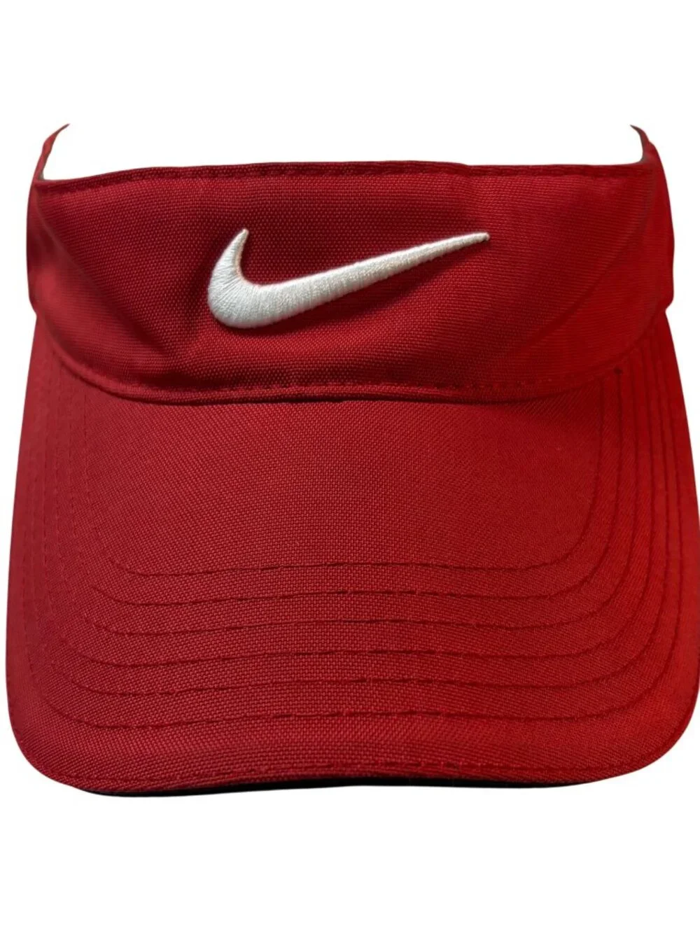 NIKE GOLF One Red Hat Adjustable Strap Embroidered Visor Men